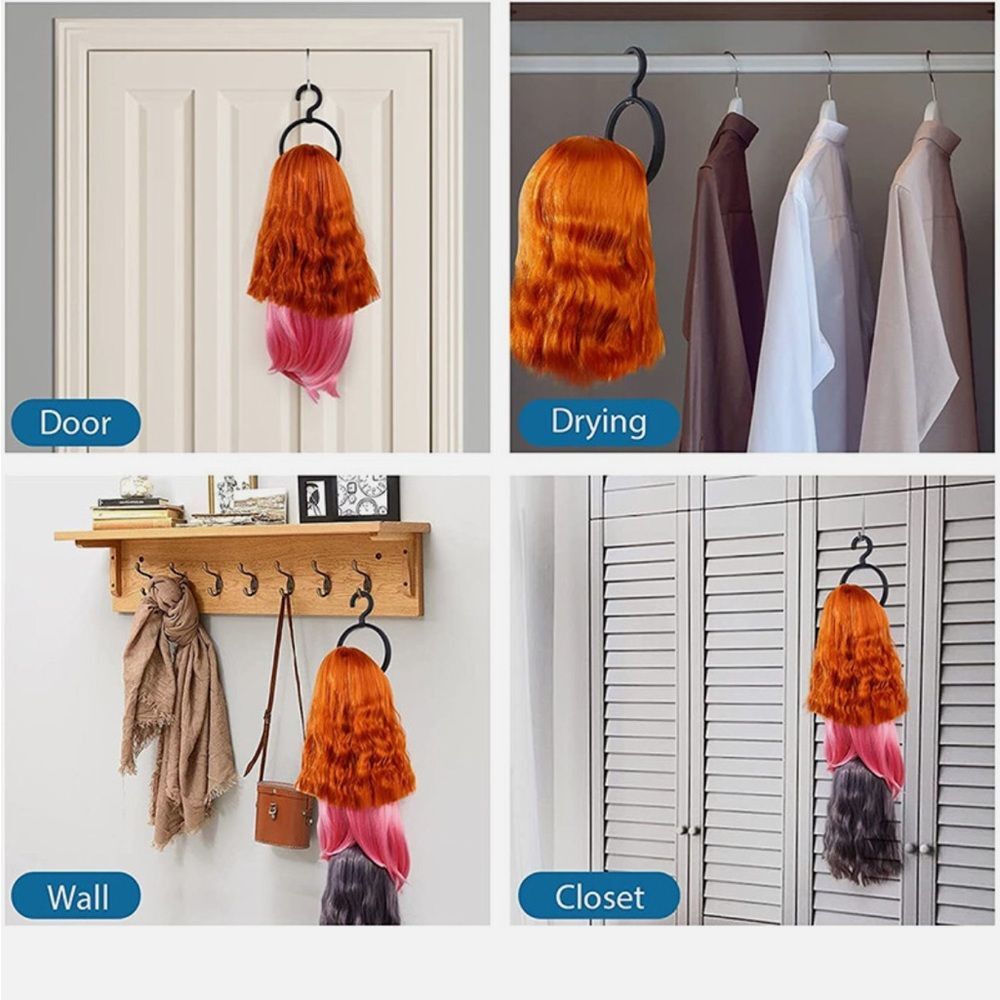 2pc WHITE Wig Hanger Set - Picture 2 of 4